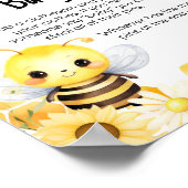 Poster Oh Babee Bee Baby shower Ne dis pas Baby (Coin)