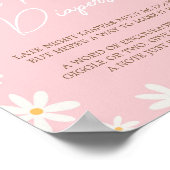 Poster Oh Baby Boho Daisy Baby shower Late Night Diapers (Coin)