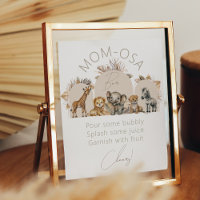 Oh Baby Safari Animaux Boho Baby shower bar
