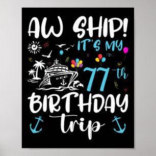 Poster Oh Bateau ! C'est ma croisière d'anniversaire 77 7
