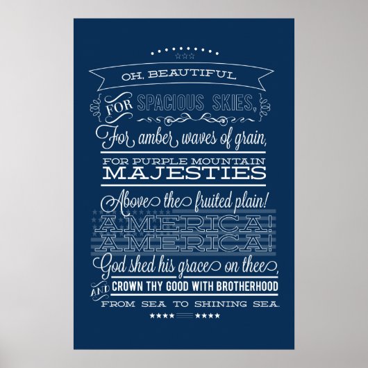 Poster oh beau, pour ciel spacieux (Devant)