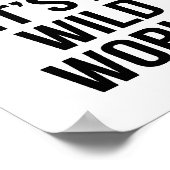 POSTER OH BÉBÉ C'EST UN MONDE SAUVAGE (Coin)