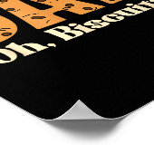 Poster Oh Biscuits Funny Jokes Sarcastic Quote Dad Funny (Coin)