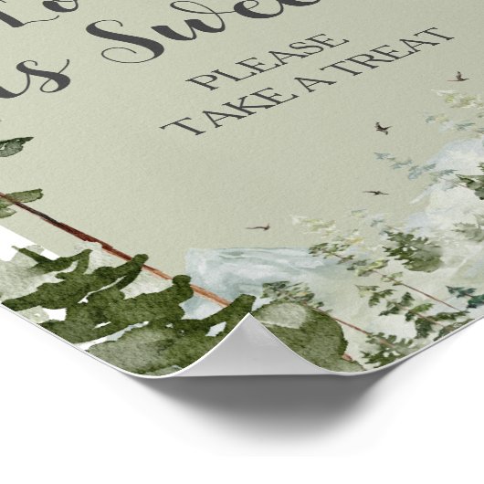 Poster Oh Boy Adventure Pine Forest L'amour est doux (Coin)