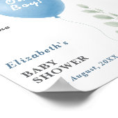 Poster Oh Boy Baby Shower | Welcome Sign (Coin)