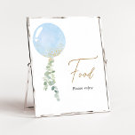 Poster Oh Boy Balloon Baby shower<br><div class="desc">Faites de votre événement spécial avec ce Baby shower Bleu Balloon avec notre joli et mignon panneau de nourriture imprimable avec adorable thème Baby shower Boy Eucalyptus. Téléchargez, personnalisez et créez des souvenirs durables avec cette touche parfaite pour votre fête joyeuse ! BS610</div>
