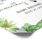 Poster Oh Boy Jungle Baby shower Safari Bienvenue (Coin)