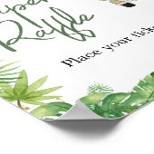 Poster Oh Boy Jungle Safari Baby shower Déchets Raffle (Coin)