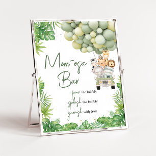 Poster Oh Boy Jungle Safari Baby shower Maman Osa Bar