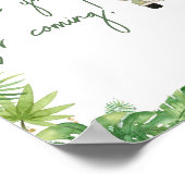 Poster Oh Boy Jungle Safari Merci bébé pour venir (Coin)