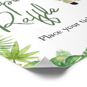 Poster Oh Boy Jungle Safari Shower Diaper Raffle Sign (Coin)