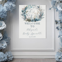 Oh Boy Lapin de Pâques Fleurs Bleues Baby Sprinkle