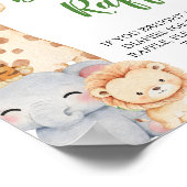 Poster Oh Boy ! Safari Shower | Panneau de table pour la (Coin)