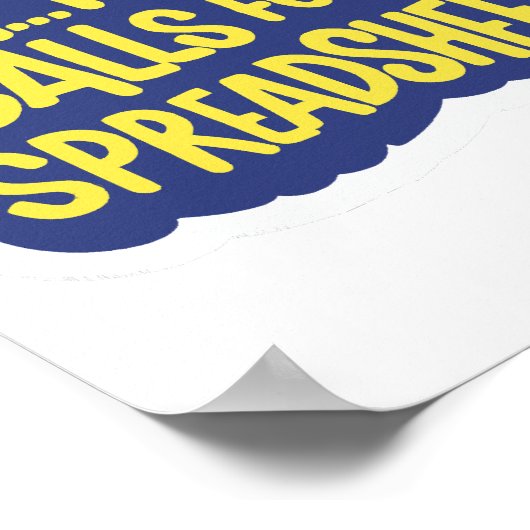 Poster Oh Cela Demande Un Tableur (Coin)