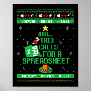 Poster Oh, cela nécessite un Noël de tableur Excel Oug