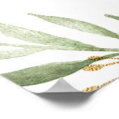 Poster Oh cerf baby shower neutre (Coin)