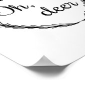 Poster Oh Cerf Design de Style Drôle (Coin)