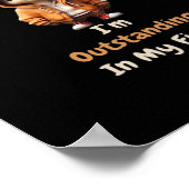 Poster Oh cerf exceptionnel dans mon champ humour drôle  (Coin)