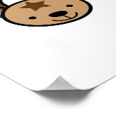 Poster Oh Cerf Mignon Design Minimaliste (Coin)