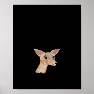 Poster Oh Cerf Moderne Propre
