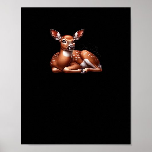 Poster Oh Cerf Tendance Moderne Esthétique (Devant)