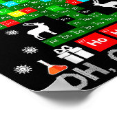 Poster Oh Chemistree Scientifique Noël Chimique Xmas Te (Coin)
