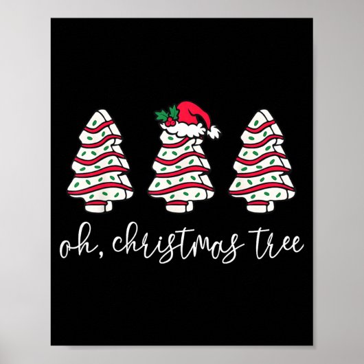 Poster Oh Christmas Tree Sweater Christmas Tree Cake Farm (Devant)