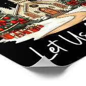 Poster Oh Come Let Us Adore Him Jesus Christmas Xmas Tree (Coin)