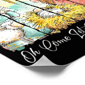 Poster Oh Come Let Us Adore Him Nativity Scene Christian (Coin)