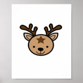 Poster Oh Cute Deer Minimal Design  (Devant)