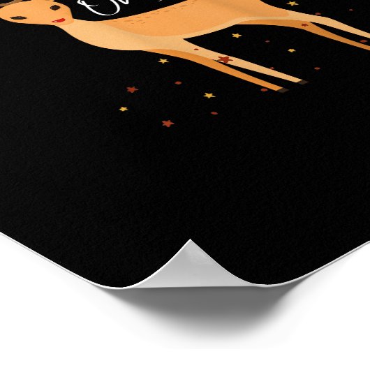 Poster Oh Deer Christmas Light Pajama Cute Reindeer Holid (Coin)