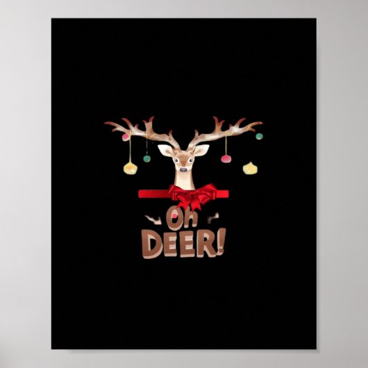 Poster Oh Deer Classique Élégant  (Devant)