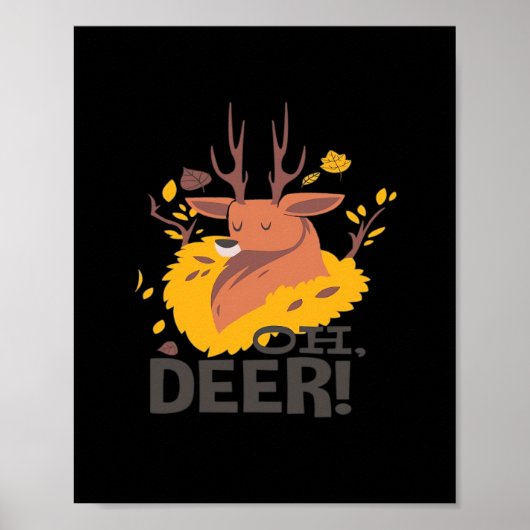 Poster Oh Deer Creative Design (Devant)