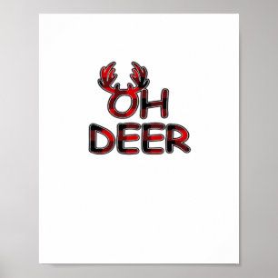 Poster Oh Deer Disposition Propre