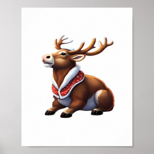 Poster Oh Deer Energetic Modern Design  (Devant)