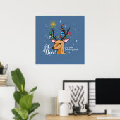 Poster Oh DEER | Jeu de Noël (Bureau à domicile)