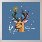 Poster Oh DEER | Jeu de Noël (Devant)