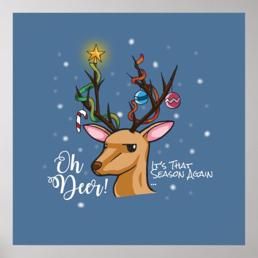 Poster Oh DEER | Jeu de Noël (Devant)
