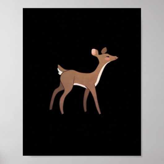Poster Oh Deer Me Whimsical Creative Design  (Devant)