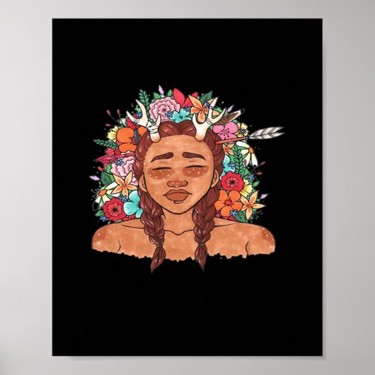 Poster Oh Deer Modern Aesthetic (Devant)