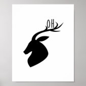 Poster Oh Deer Pun Creative Style (Devant)