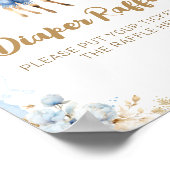 Poster Oh Deer Winter Baby Boy Douche Lisse (Coin)