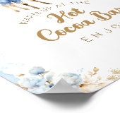 Poster Oh Deer Winter Baby Boy Shower Cocoa Bar (Coin)