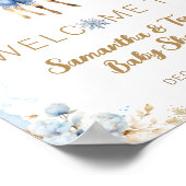 Poster Oh Deer Winter Baby Boy Shoy Bienvenue (Coin)