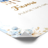 Poster Oh Deer Winter Bébé Garçon Douche Faveurs (Coin)