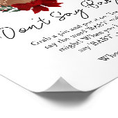 Poster Oh Deer Winter Greenery Ne dites pas Baby Game (Coin)