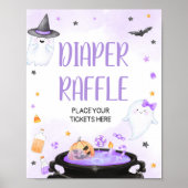 Poster Oh Feuille Boo-y Halloween Baby shower Déchets Raf (Devant)