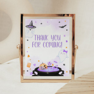 Poster Oh Feuille Boo-y Merci d'Halloween pour venir