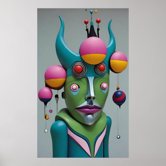 Poster Oh God You Devil - Ken Gage Surreal Art (Devant)