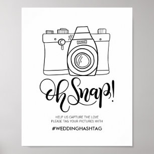 Poster Oh ! - Hashtag Mariage